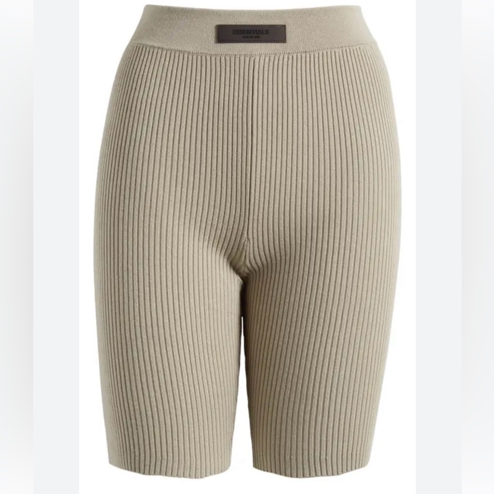 Fear of God ESSENTIALS SS23 knit ribbed bike sport short, color: Seal | M, NWOT